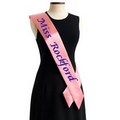 4"x70" Pageant Sash - Salmon Pink